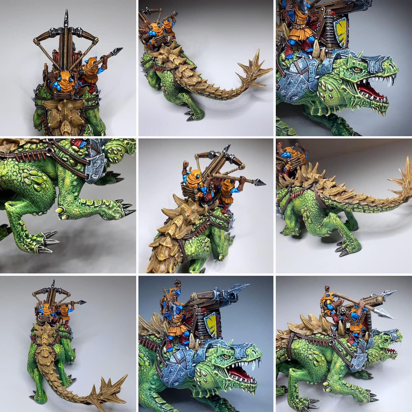 All done! This Goblin Slasher is assembled and painted. It’s a resin model from Mantic Games for the tabletop game Kings of War. My client wanted the colors to match his existing army, so blue and green it is. Height: 8 cm Patching: Green Stuff by citadel_paints Paints: vallejocolors Painted to level: Tabletop Plus Publisher: manticgames & kingsofwar Building and painting miniatures is my passion, especially when I get to bring my clients' visions to life. 👉 Do you want me to build or paint for you? Feel free to contact me. I am excited to hear from you!