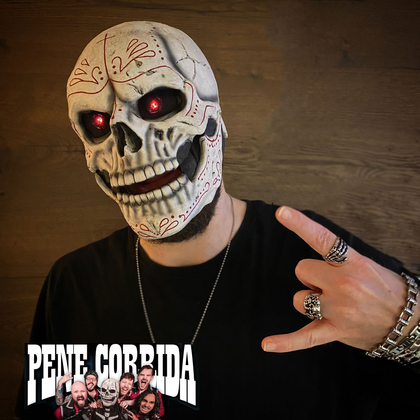 Project: Custom Skull Mask with Moveable Jaw and LED eyes I recently had the pleasure of creating a custom-designed skull mask for a client. This special piece features a moveable lower jaw, which allows for realistic movement and expression. To enhance its look, I included LED lighting in the eyes, giving it a distinctive glow. I hand-painted the mask to capture the style of traditional Cinco de Mayo designs. The mask has a playful, mischievous grin, adding unique character and charm. The combination of the moving jaw and LED-lit eyes brings a sense of dynamism to the overall experience. I’m very happy with how it turned out and look forward to seeing it in action at future events. 👉 Do you want me to build or paint something for you? Feel free to contact me. I am excited to hear from you!