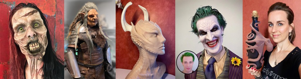 Scultping for special makeup by Debbie Maasdam